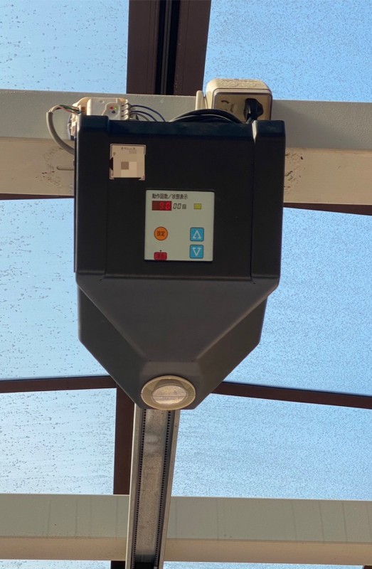 オーバードア開閉機　交換工事