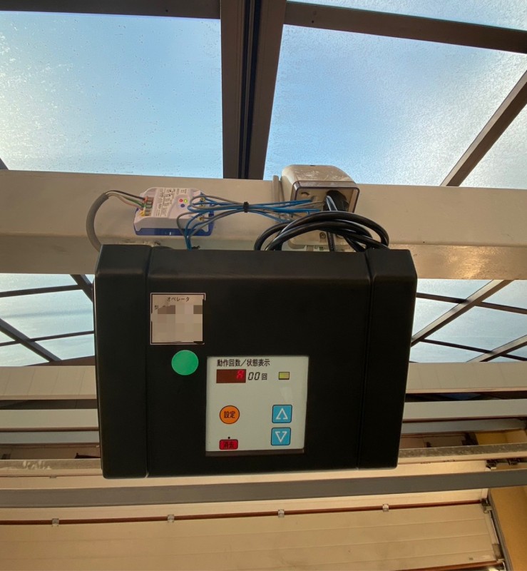 オーバードア開閉機　交換工事