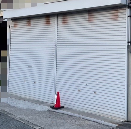 手動シャッター　交換工事