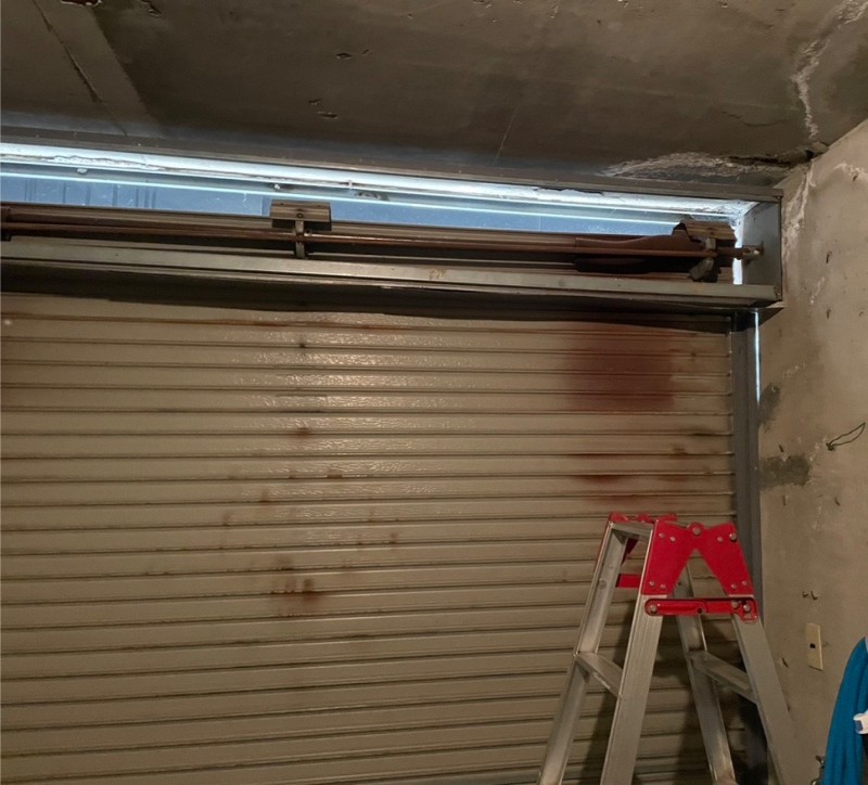 手動シャッター　電動化工事