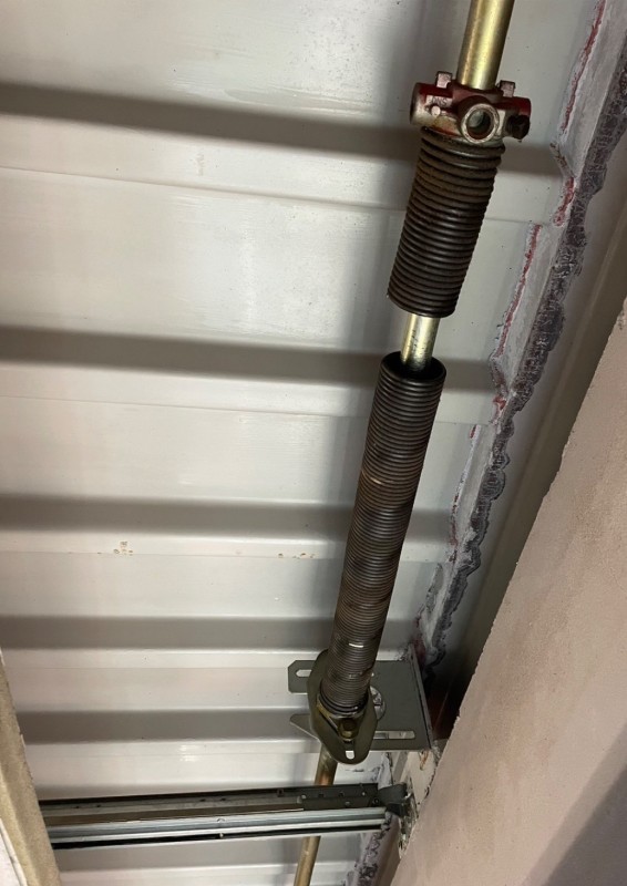 オーバードア　スプリング交換工事