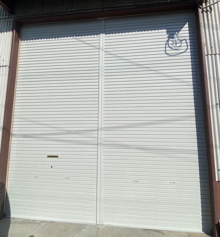 手動シャッター　スラット交換