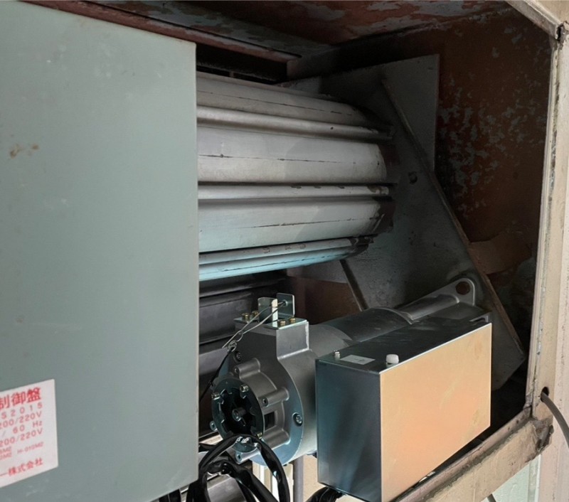 電動シャッター　開閉機交換工事