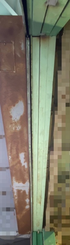 電動シャッター　座板補修