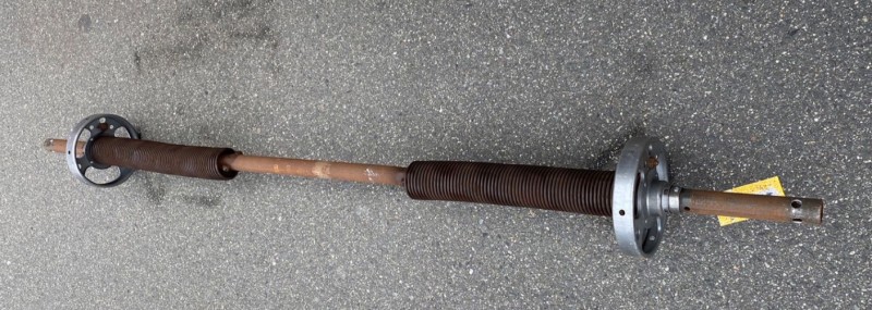 手動シャッター　シャフト修理