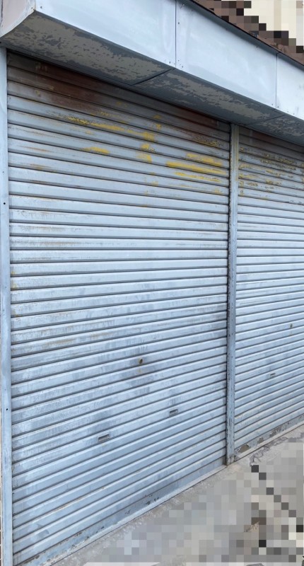 手動シャッター　シャフト修理