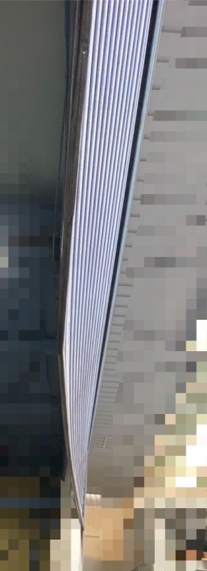 電動シャッター　座板補修