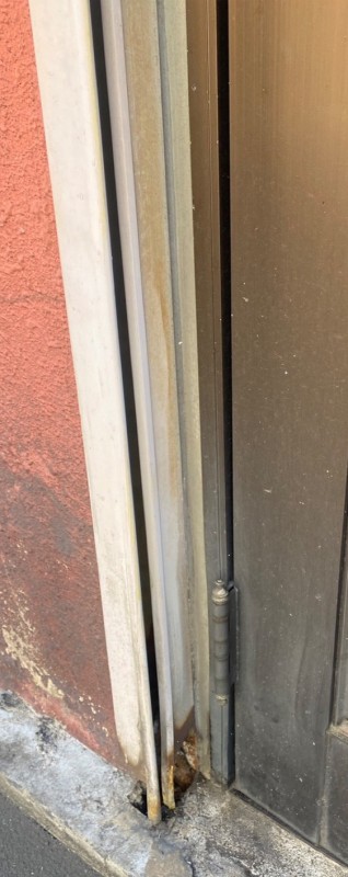 手動シャッター　座板交換