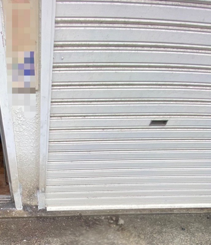 手動シャッター　座板交換