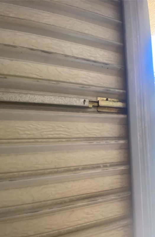 手動シャッター　ラッチ錠交換