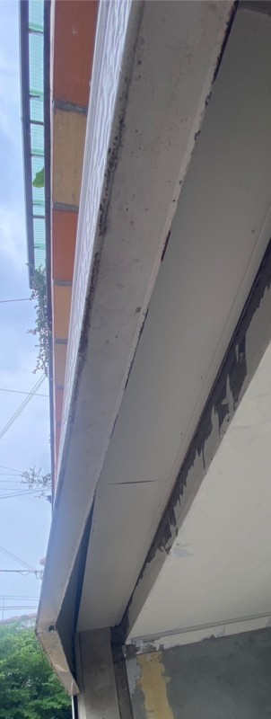 手動シャッター　座板修理