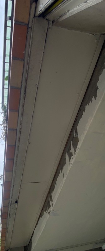 手動シャッター　座板修理