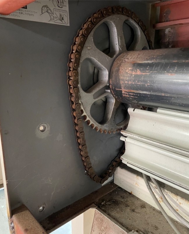 電動シャッター　開閉機交換工事