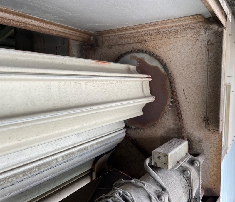 電動開閉機　ローラーチェーン交換