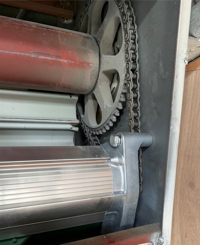 電動シャッター　開閉機交換工事