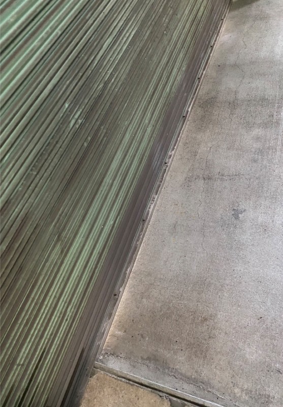 電動シャッター　開閉機・障害物検知座板　交換工事