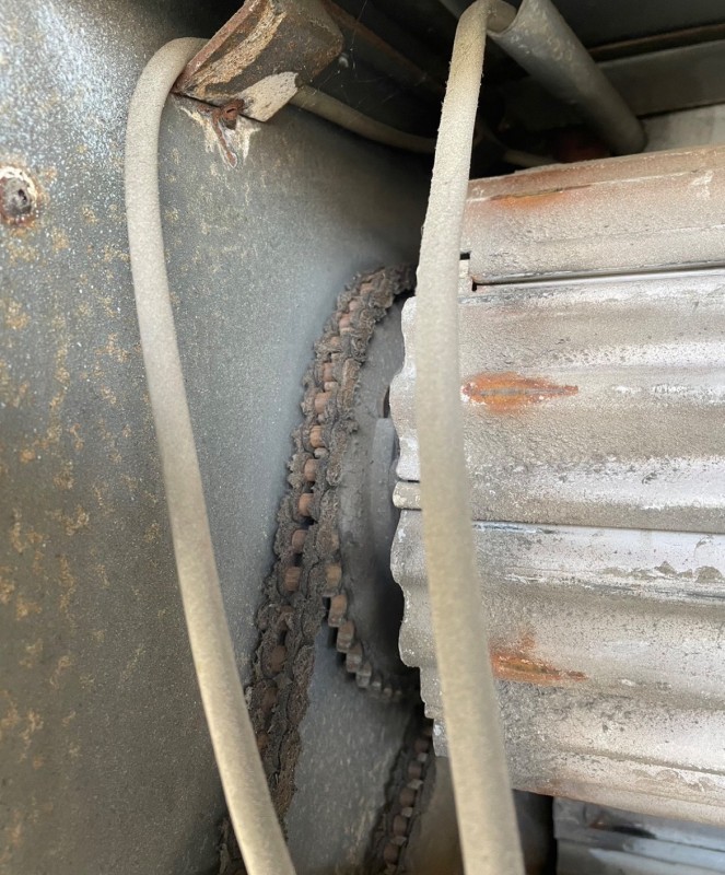 電動開閉機　ローラーチェーン交換