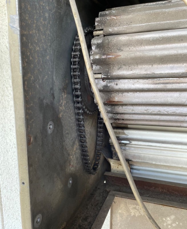 電動開閉機　ローラーチェーン交換