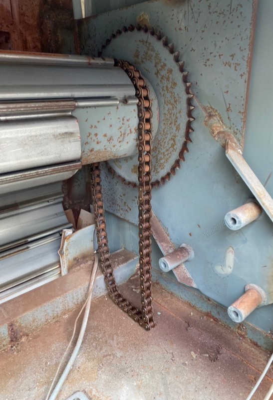 電動シャッター　開閉機交換工事