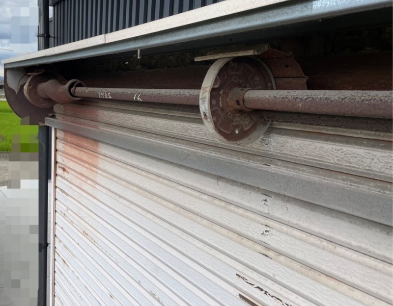 手動シャッター　シャフト交換