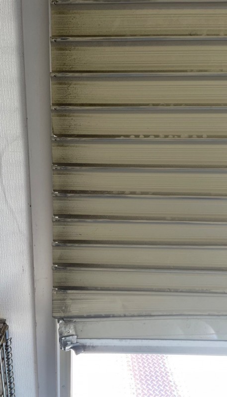 手動シャッター　スラット部分交換