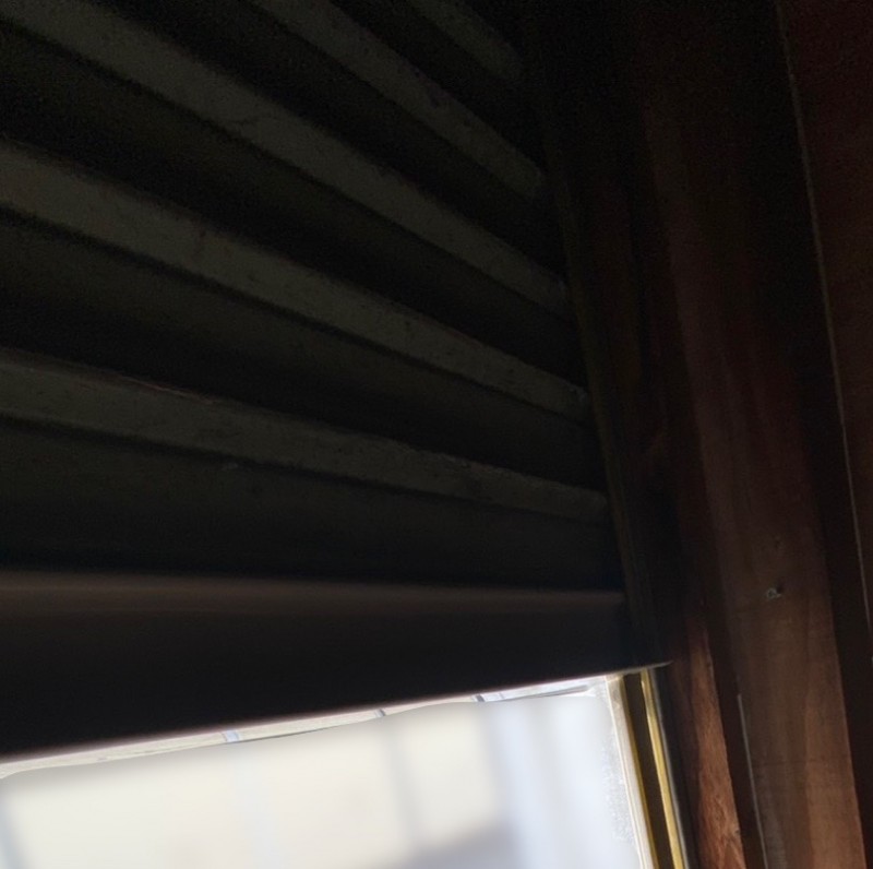 手動シャッター　座板交換