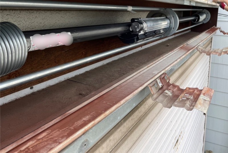 手動シャッターの電動化工事