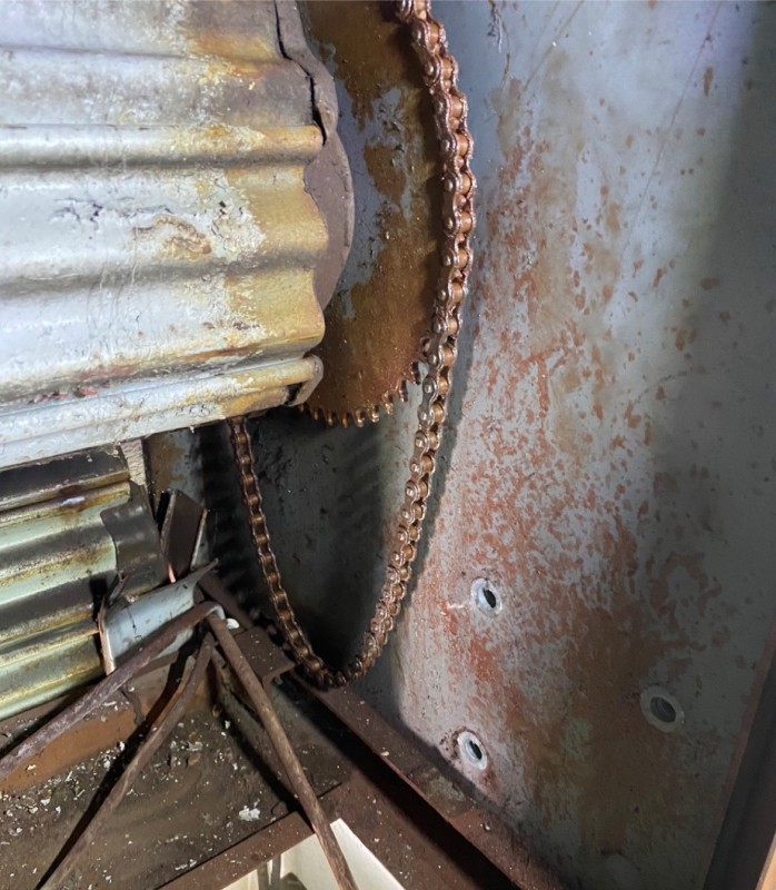 電動開閉機　ローラーチェーン交換