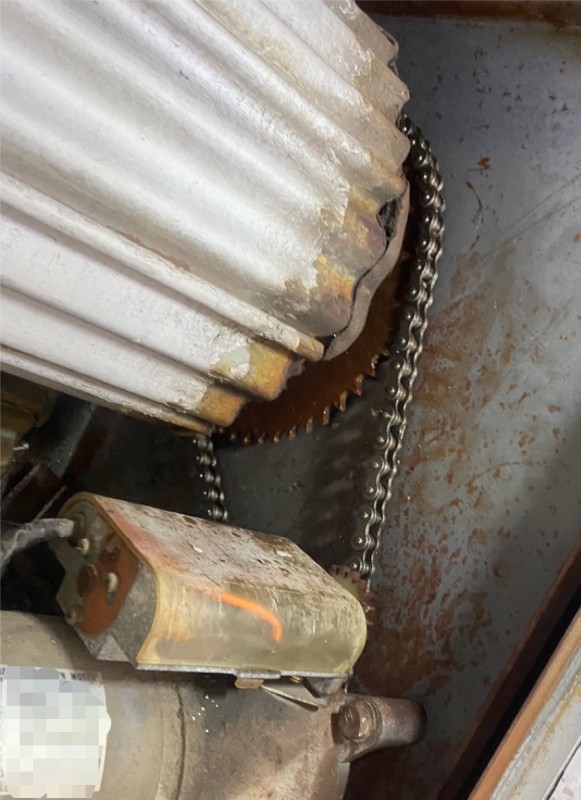 電動開閉機　ローラーチェーン交換