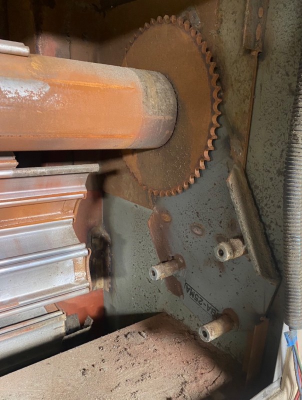 電動シャッター　開閉機交換工事