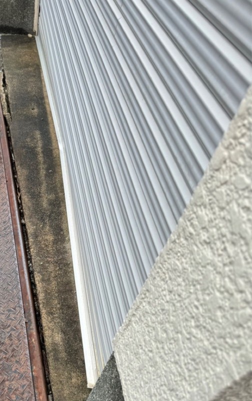 電動シャッター　座板補修