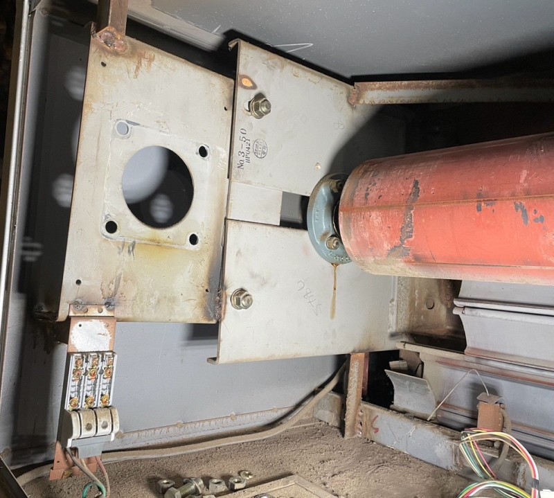 電動シャッター　開閉機交換工事