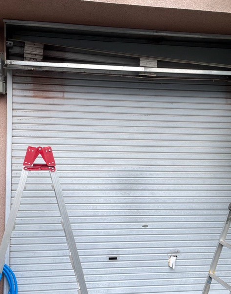 手動シャッターの電動化工事