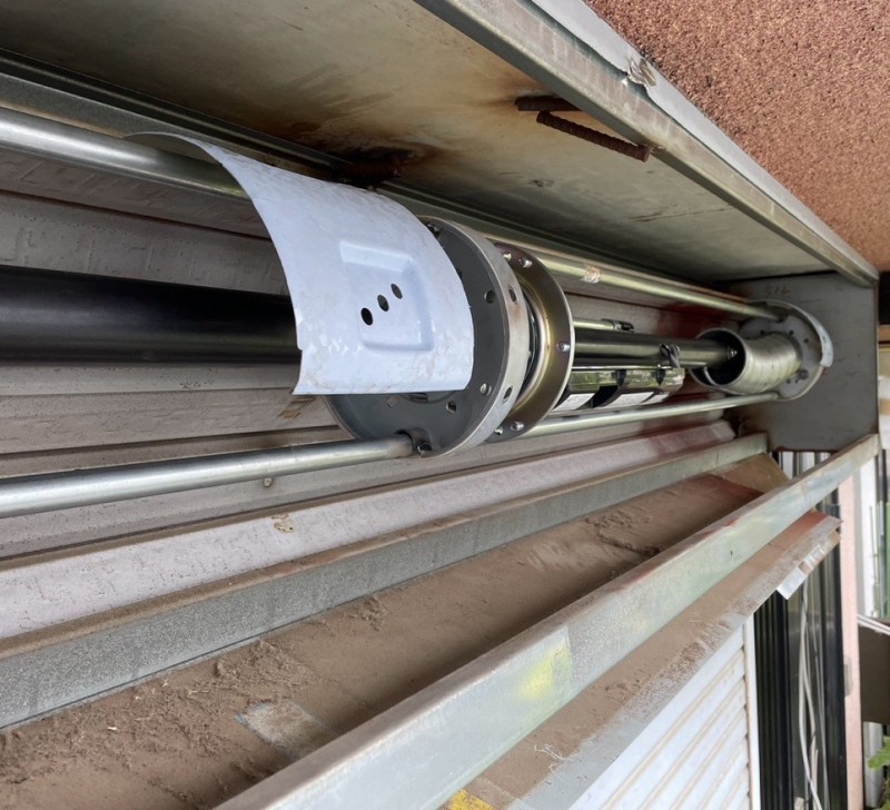 手動シャッターの電動化工事