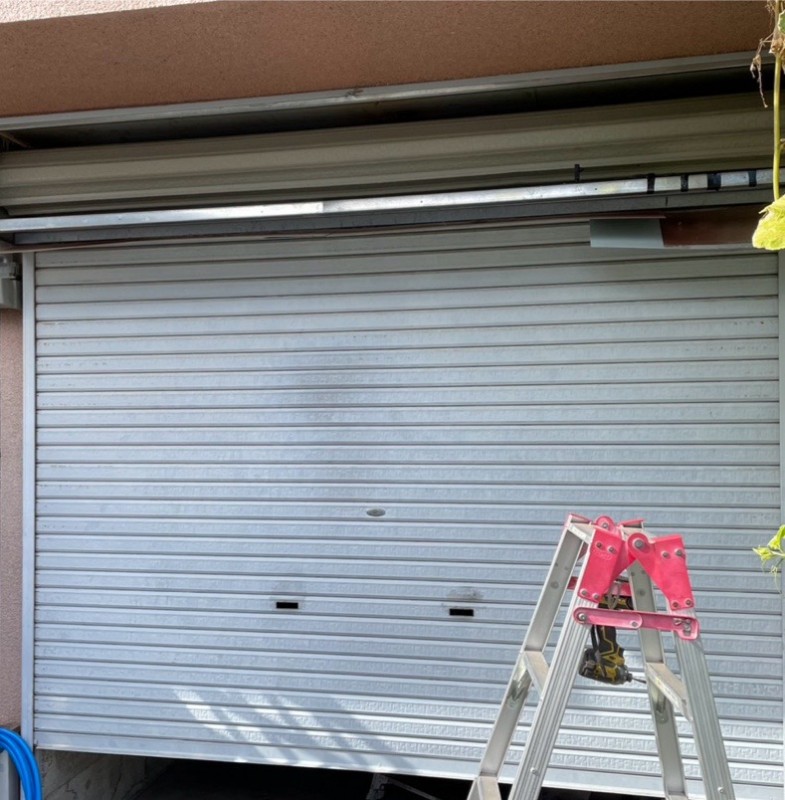 手動シャッターの電動化工事