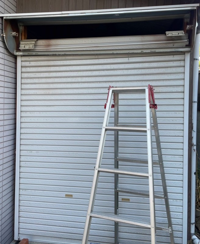 手動シャッターの電動化工事