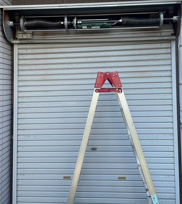 手動シャッターの電動化工事