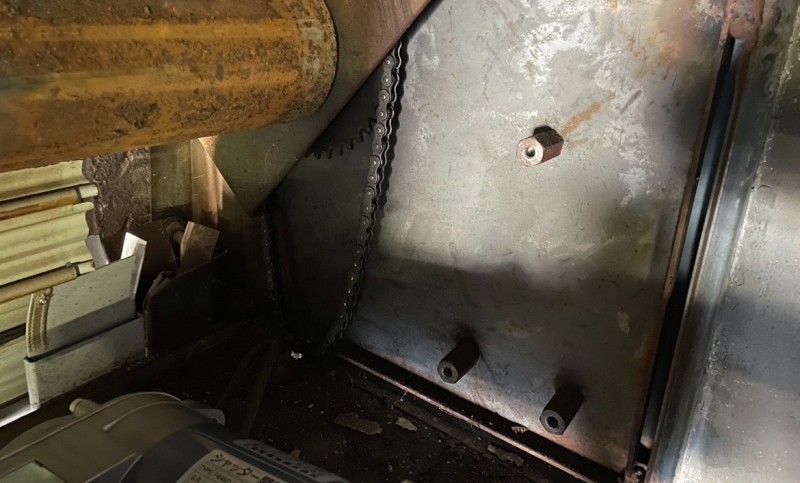 電動シャッター　開閉機交換工事