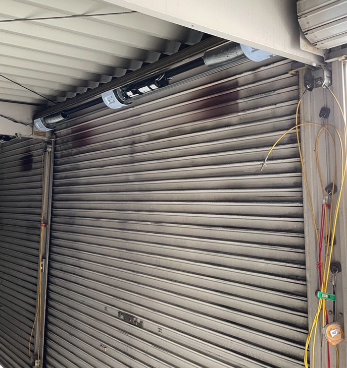 手動シャッターの電動化工事