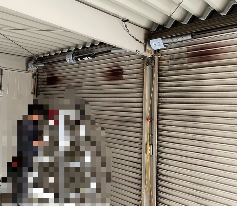 手動シャッターの電動化工事