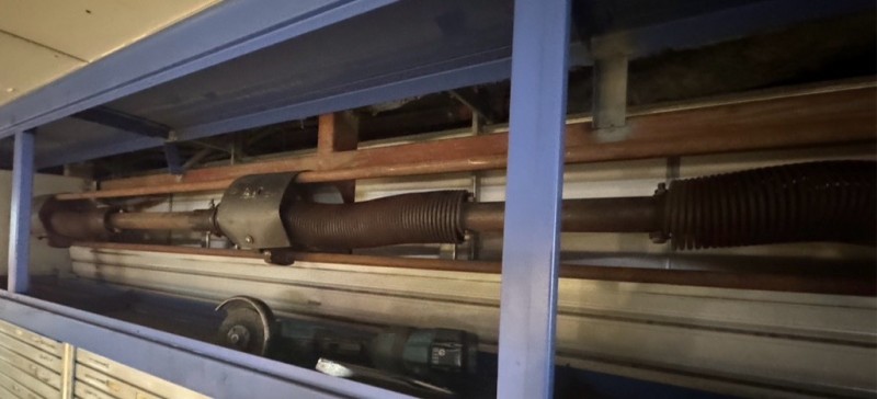 手動シャッター　シャフト交換