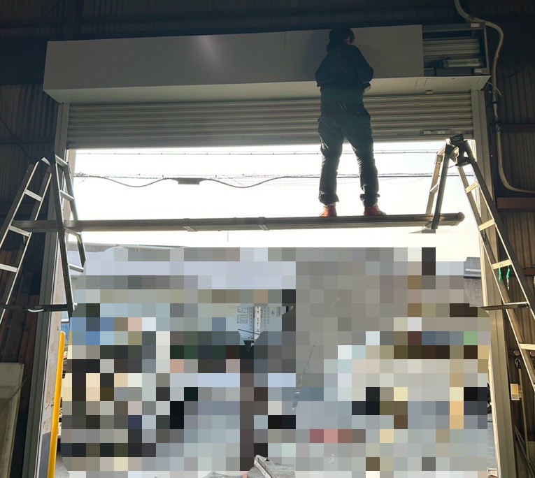 電動シャッター　交換工事