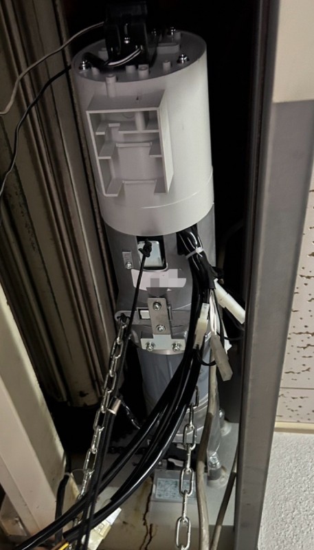 電動シャッター　開閉機交換工事