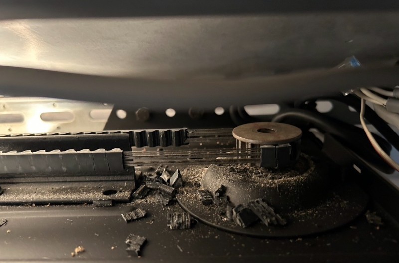 電動オーバードアシャッター　ベルト交換