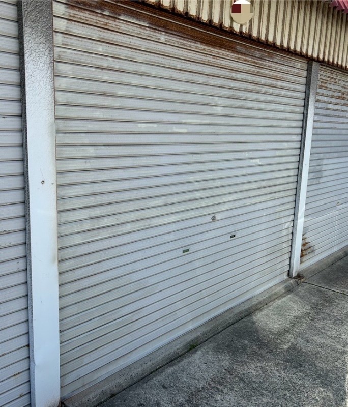 手動シャッター　スラット修理