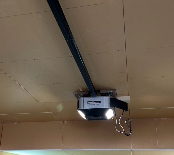 オーバードアシャッター　電動開閉機交換