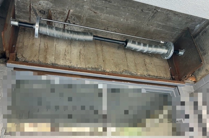 手動シャッター　スラット・シャフト交換