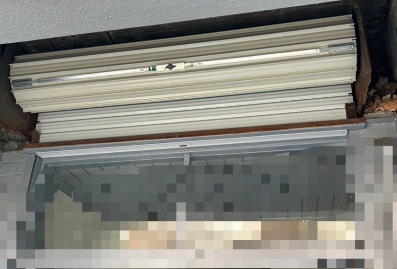 手動シャッター　スラット・シャフト交換