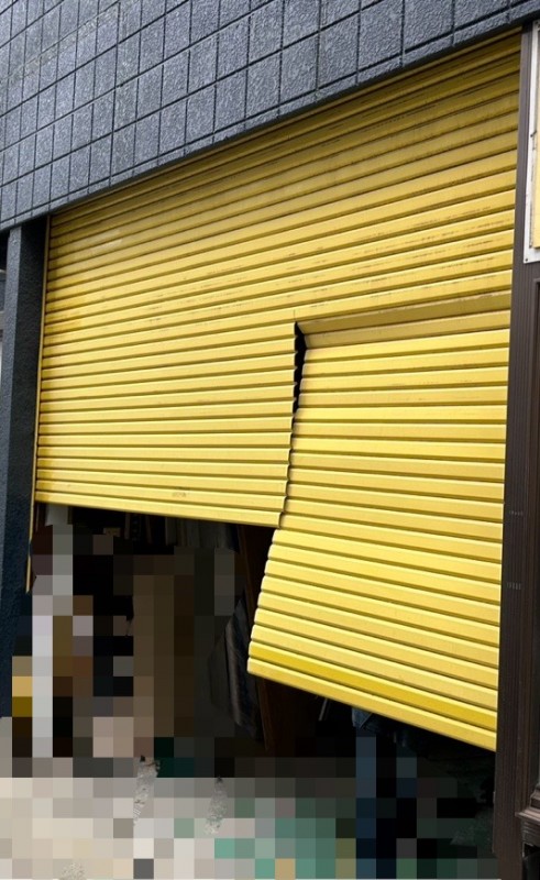 電動シャッター　スラット交換