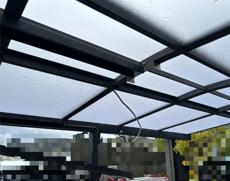 オーバードア　開閉機　交換工事